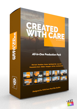 Final Cut Pro X Plugin Created With Care Production Package from Pixel Film Studios