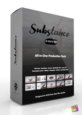 Final Cut Pro X Plugin Substance Production Package from Pixel Film Studios
