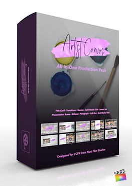 Final Cut Pro X Plugin Artist Canvas Production Package from Pixel Film Studios