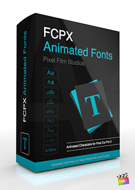 Final Cut Pro X Plugin FCPX Animated Fonts from Pixel Film Studios