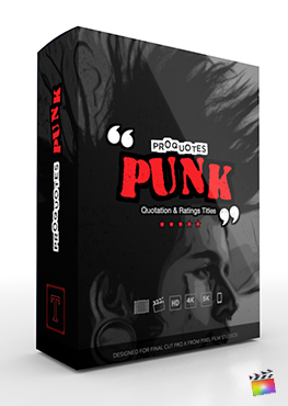 Final Cut Pro X Plugin ProQuotes Punk from Pixel Film Studios