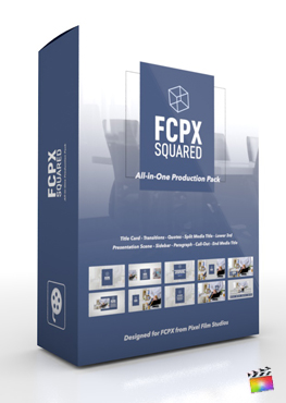 Final Cut Pro X Plugin's FCPX Squared Production Package from Pixel Film Studio