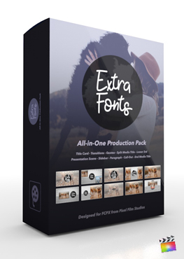 Pixel Film Studios - Extra Fonts Production Package