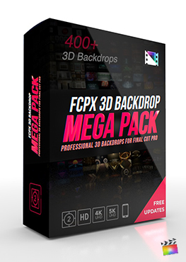 Final Cut Pro Plugin - FCPX 3D Backdrop Mega Pack from Pixel Film Studios