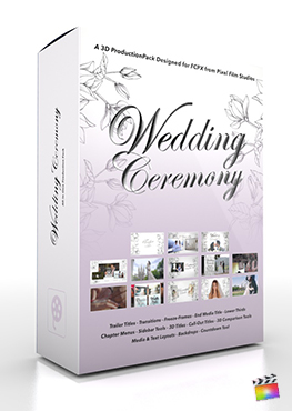 Final Cut Pro X Plugin Wedding Ceremony 3D Production Package from Pixel Film Studios