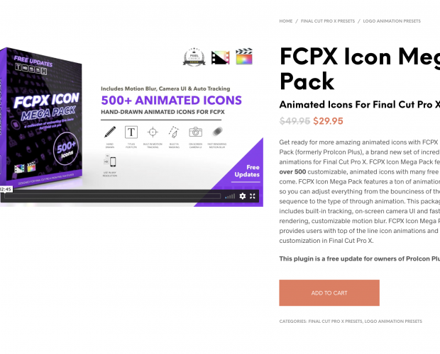 Cover image for FCPX Icon Mega Pack from Pixel Film Studios