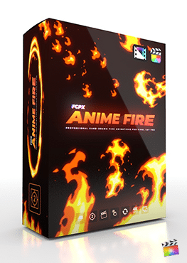 Final Cut Pro X Generators FCPX Anime Fire 4K from Pixel Film Studios