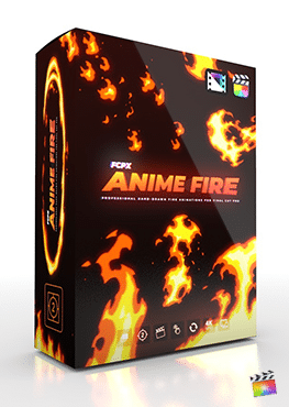 FCPX Anime Fire 4K - Hand-Drawn 4K Fire Animations from Pixel Film