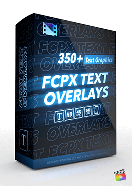 Final Cut Pro X Plugin FCPX Text Overlays from Pixel Film Studios