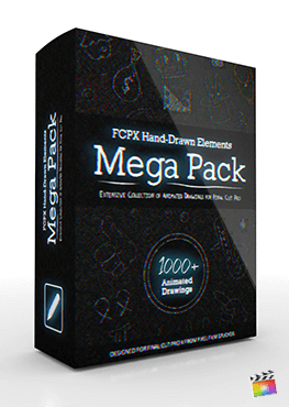 Final Cut Pro X Plugin FCPX Hand-Drawn Elements Mega Pack from Pixel Film Studios