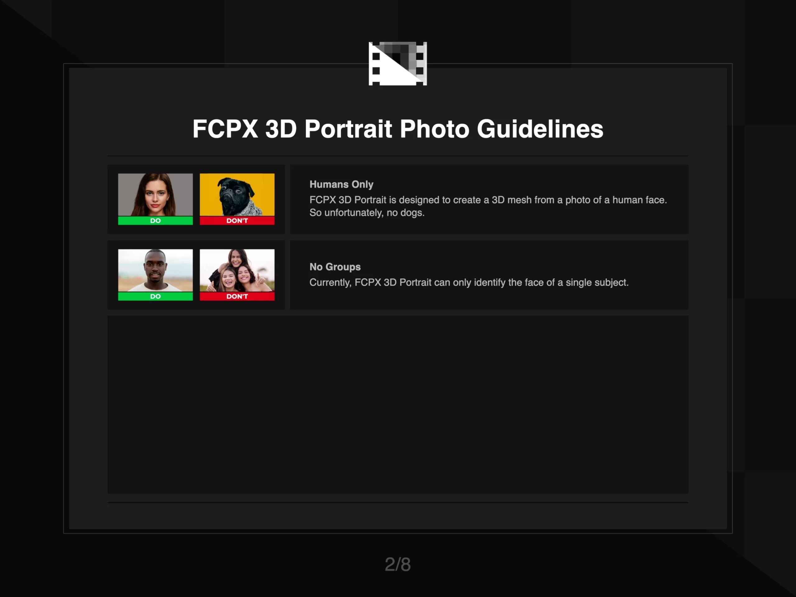 FCPX 3D Portrait Instruction 2 of 8