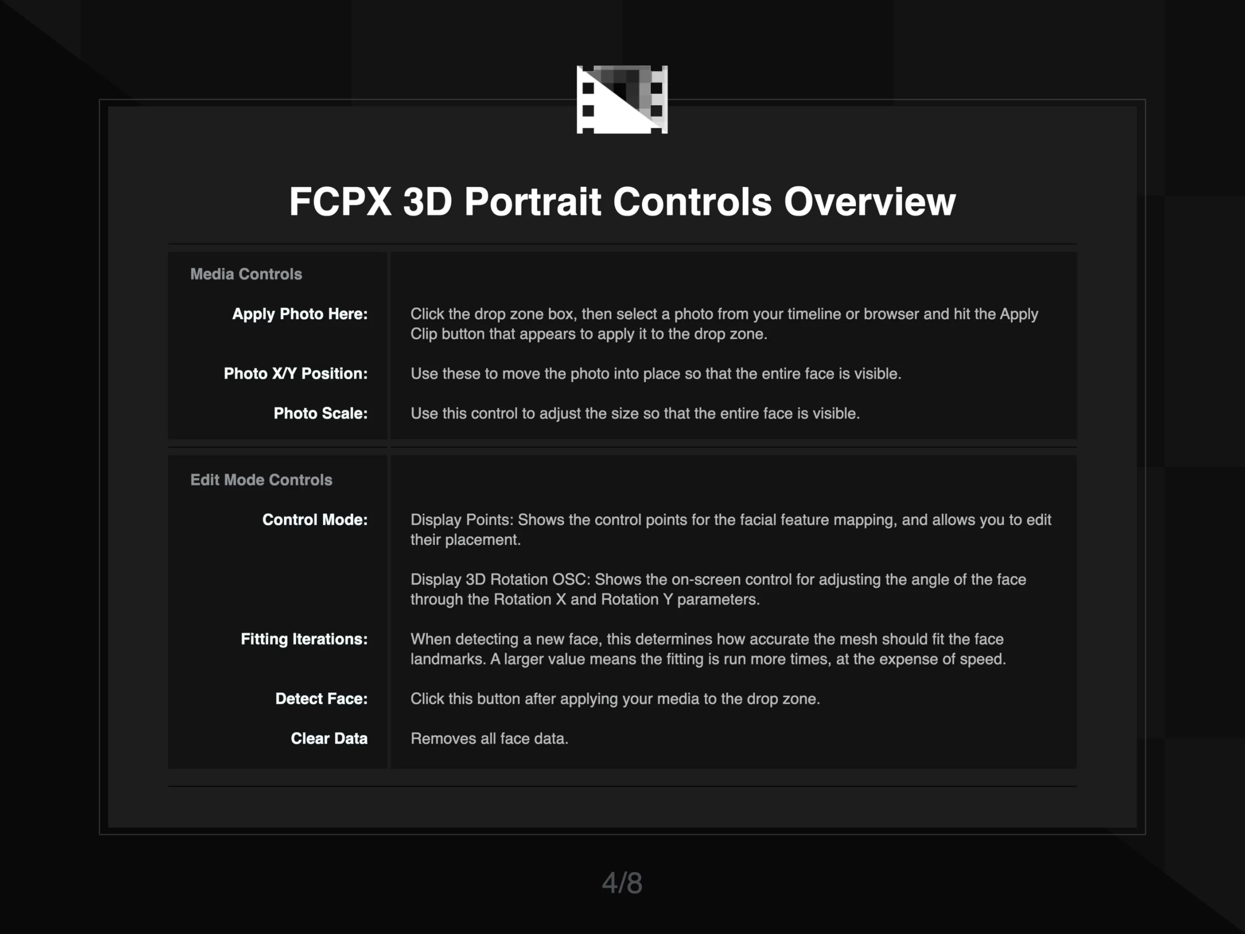 FCPX 3D Portrait Instruction 4 of 8