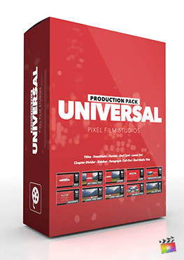 Pixel Film Studios presents Universal Production Package for Final Cut Pro