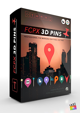 FCPX 3D Pins - Professional Trackable 3D Pin Tools for Final Cut Pro