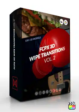 FCPX 3D Wipe Transitions Vol. 2 - Professional 3D Model Wipe Transitions for Final Cut Pro